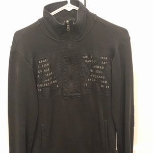 Armani Exchange half zip pullover sweatshirt